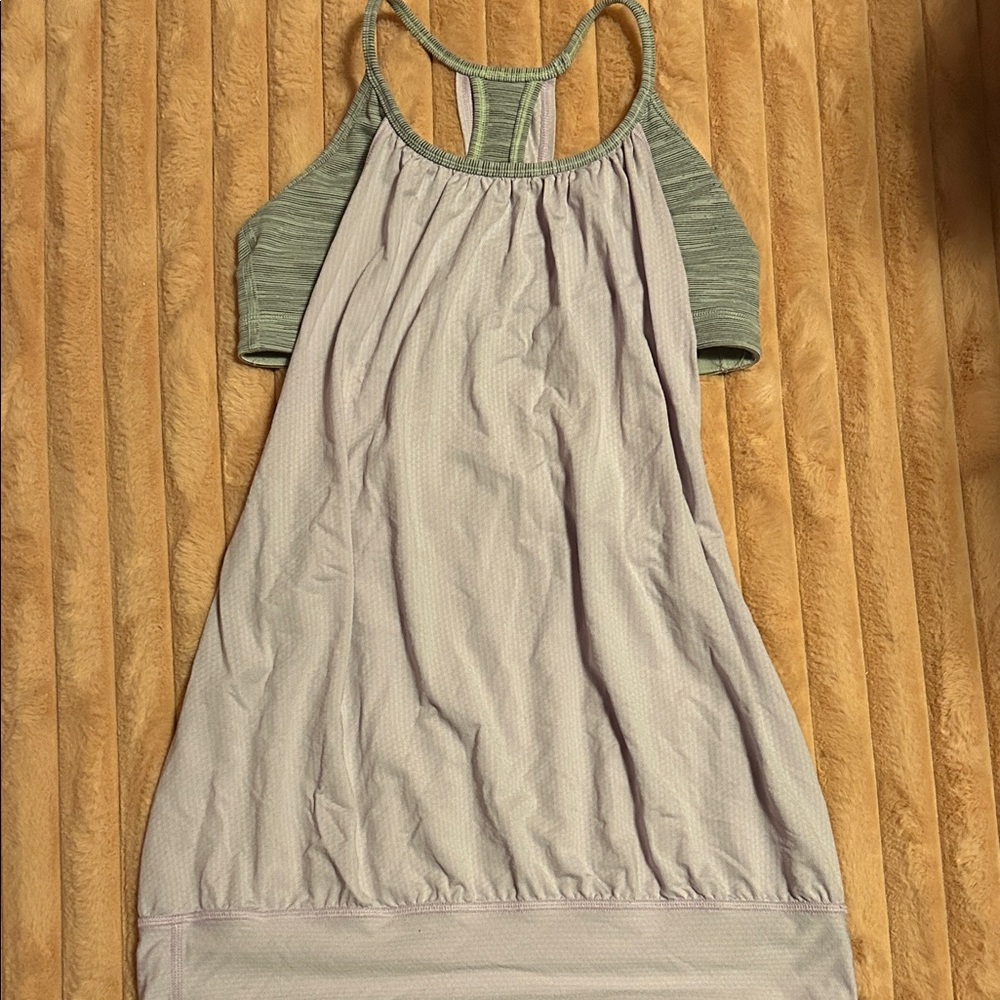 Lululemon grey and lavender workout top - Picture 1 of 3